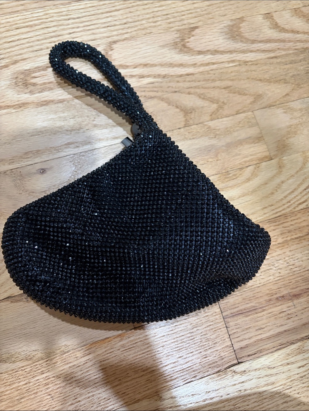 Black Beaded Wristlet Clutch - Women Bags